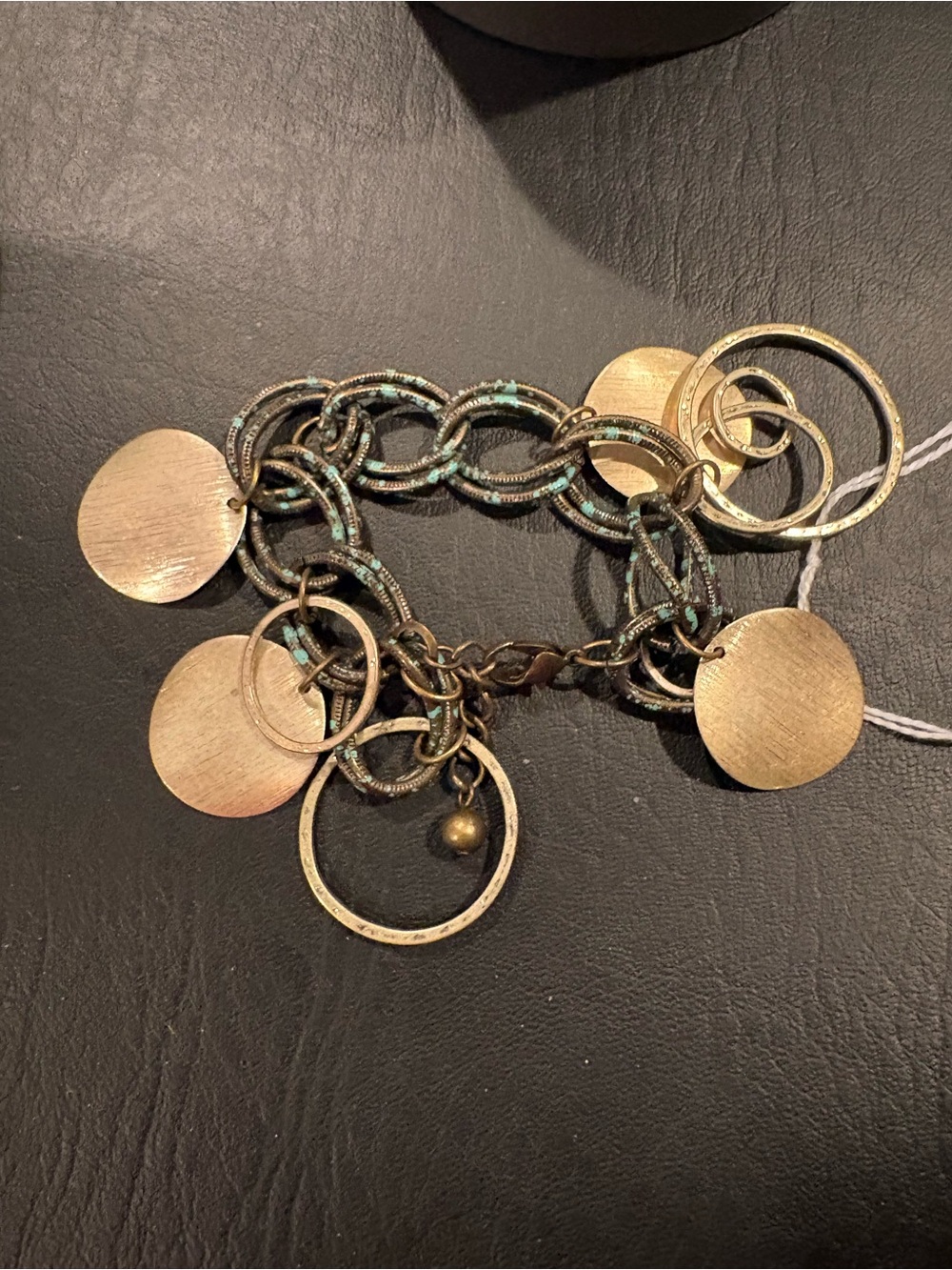 Gold-Tone Multi-Ring Charm Bracelet - Women's Fashion Jewelry